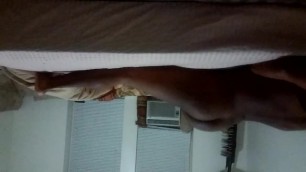 Newark, NJ Teen Practicing his Strokes on Pillow (10-30-2016)
